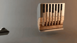 Animated GIF showing how a key unlocks a lock