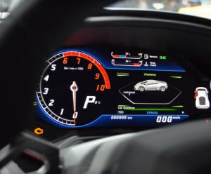 2015 Lamborghini digital instrument cluster