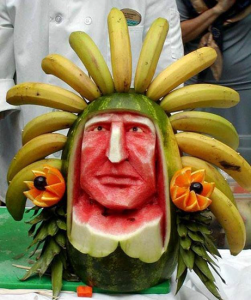 Indian head food art