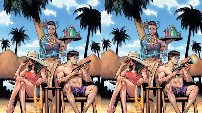 Can you spot the difference on this "revised" cover of wonder woman #764? 1 Wonder Woman #764 by artist David Marquez