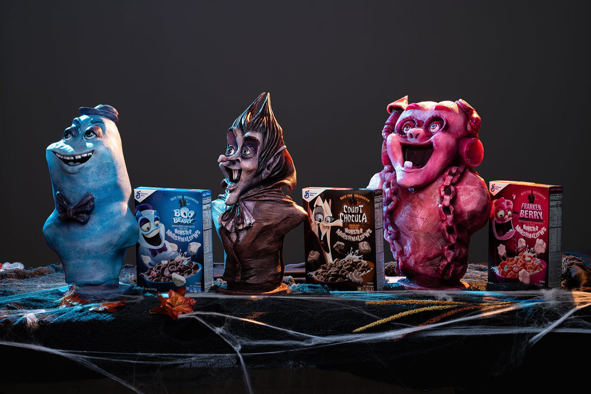 General Mills Monster Cereals 20-inch busts