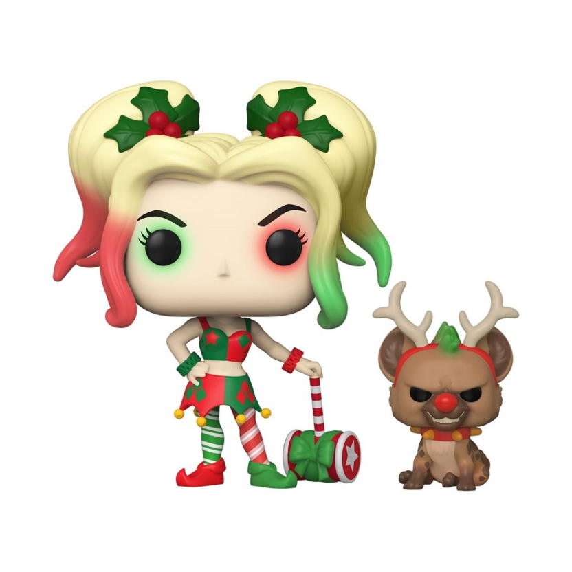 DC Holiday Harley Quinn with Helper Buddy Funko Pop Vinyl Figure