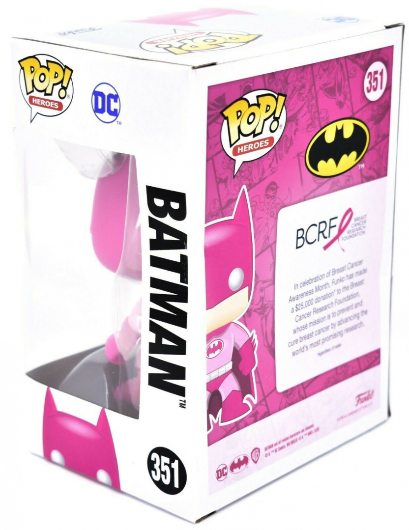 Batman Breast Cancer Awareness Pop! Vinyl Figure box back right