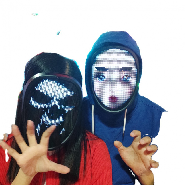 USB Recharge Programmable LED Light Mask