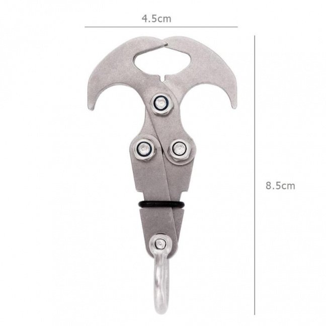 Stainless Steel Folding Gravity Claw / Mini Grappling Hook Geek Slop