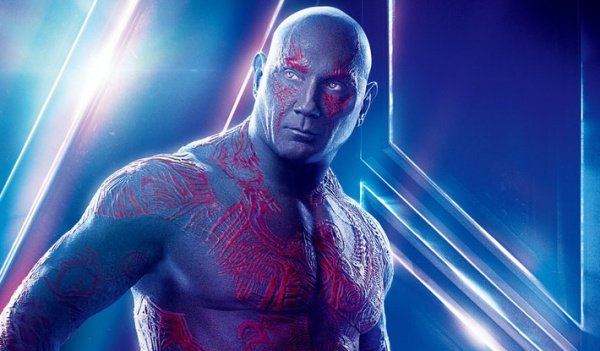 Dave Bautista as Drax (courtesy Marvel Studios)