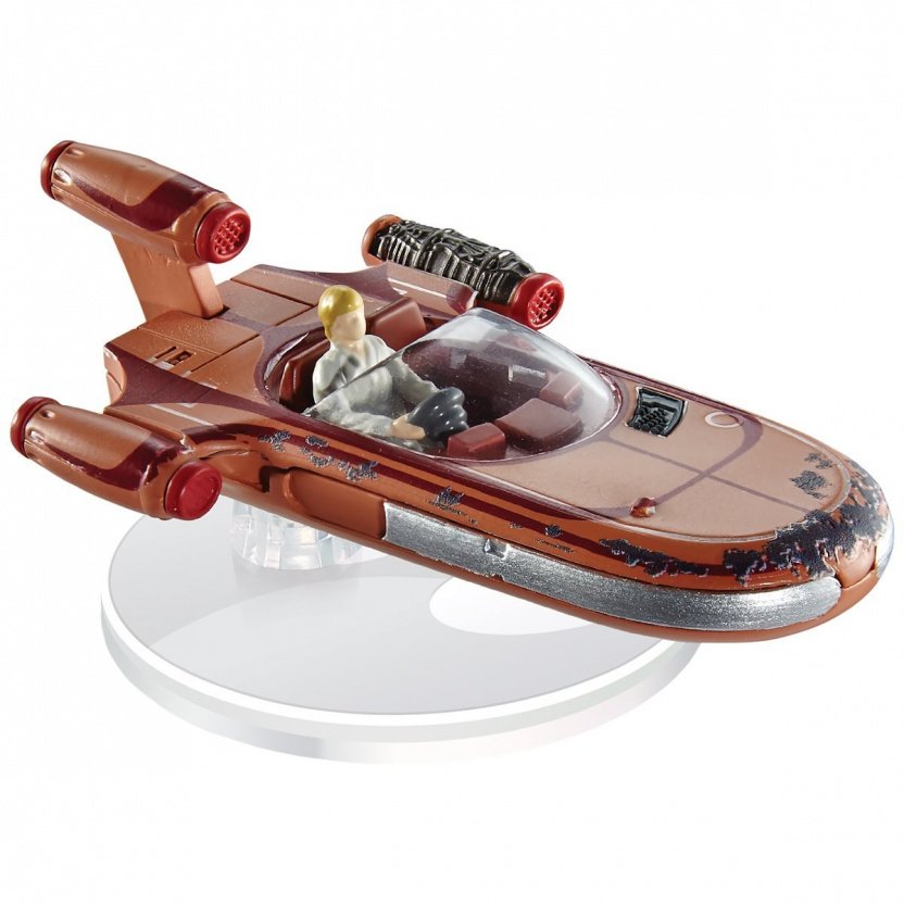 Star Wars Hot Wheels Starship 2021 Mix 2 Luke Skywalker's Landspeeder Vehicle