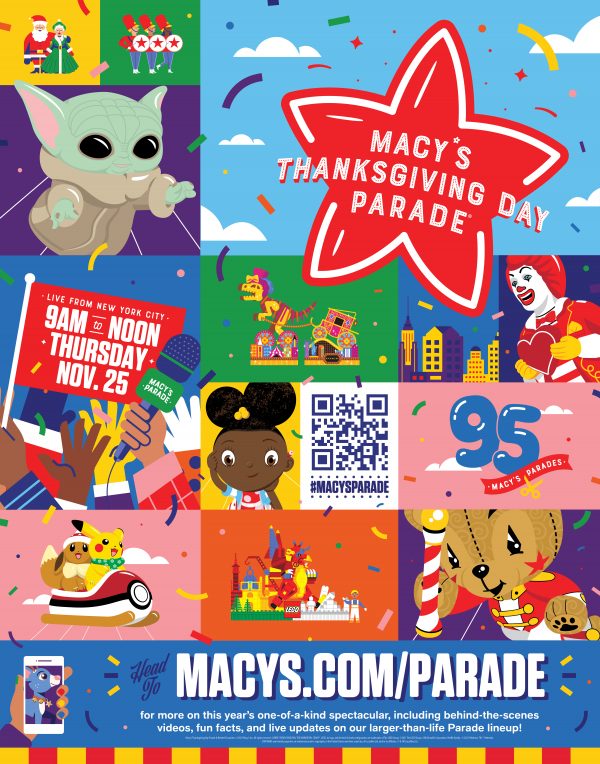 Poster 95th Macys Thanksgiving Day Parade Poster NYC