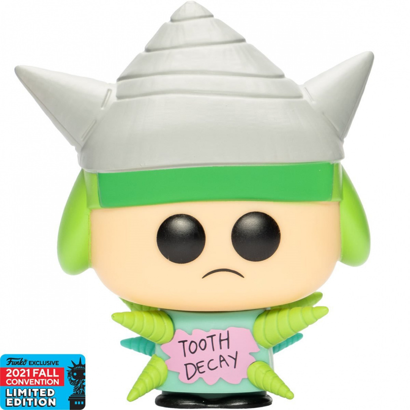 South Park Kyle Tooth Decay Pop! Vinyl Figure #35 - 2021 Convention Exclusive - front with logo