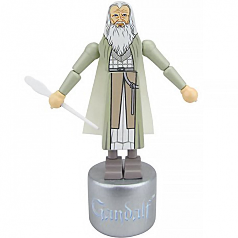 The Lord of the Rings: The Two Towers Gandalf the White Wooden Push Puppet - Exclusive