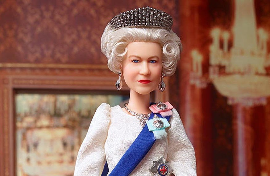 Mattel honors queen elizabeth in celebration of her majesty's platinum jubilee with a remarkable new barbie doll created in the queen's likeness. 1 BS Blog Header HCB96 QueenElizabeth.jpg.48d79fa22e6d34a2d49557230859c60c