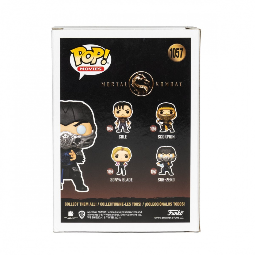 Mortal Kombat 2021 Sub-Zero Glow-in-the-Dark Funko Pop! Vinyl Figure #1057 - Exclusive box back