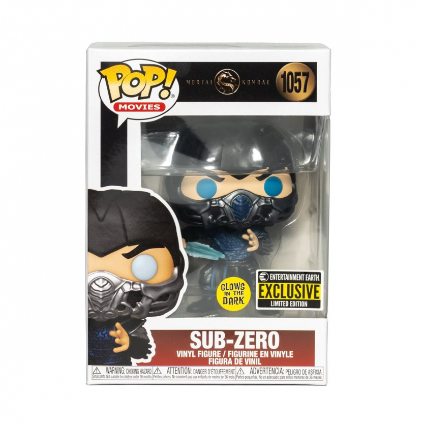 Mortal Kombat 2021 Sub-Zero Glow-in-the-Dark Funko Pop! Vinyl Figure #1057 - Exclusive box front