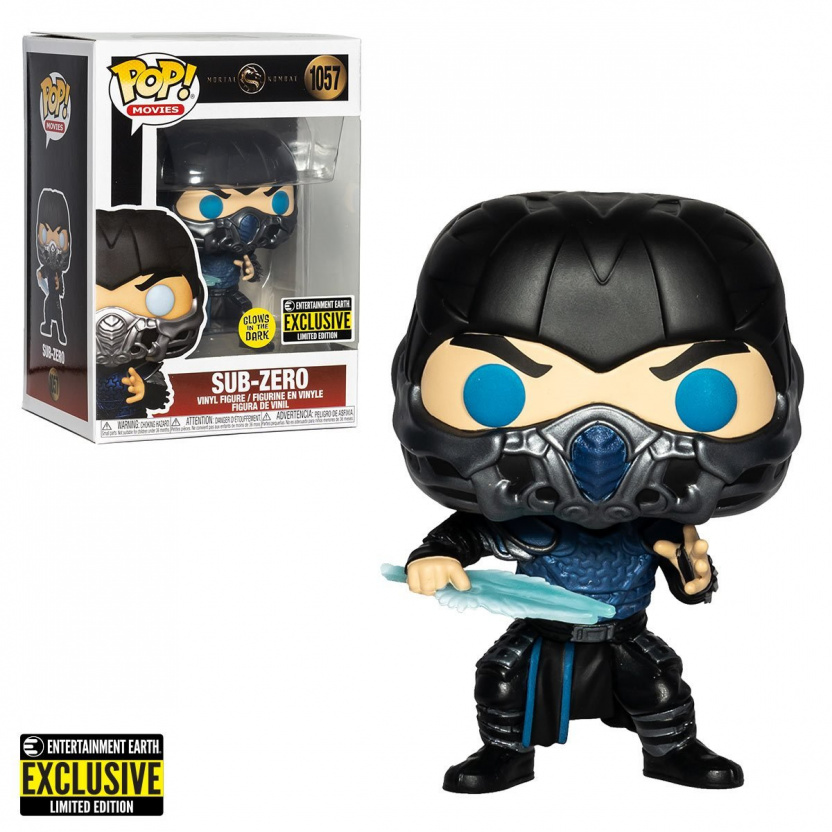 Mortal Kombat 2021 Sub-Zero Glow-in-the-Dark Funko Pop! Vinyl Figure #1057 - Exclusive with box