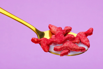 Yep, they really did it. Period crunch. A uterus-shaped breakfast cereal that also colors the milk red. 1 PeriodCrunch7