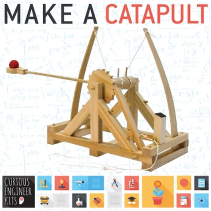 Make a Catapult - a real working wooden catapult! close