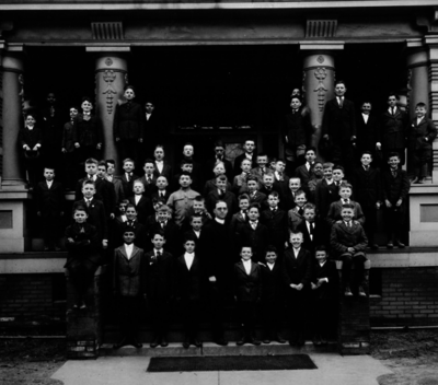 Father Flanagan and the original boys from Boys Town