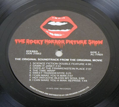 Rocky Horror Picture Show OST 12" LP ALBUM VINYL