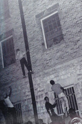 Panty raid University of Texas Littlefield Residence Hall 1961