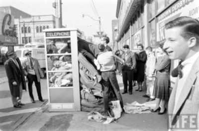 Phone booth stuffing