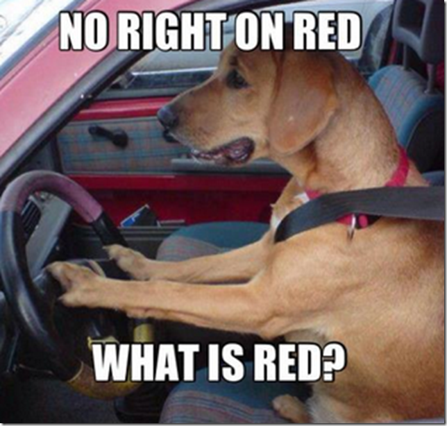 No right on red - what is red?