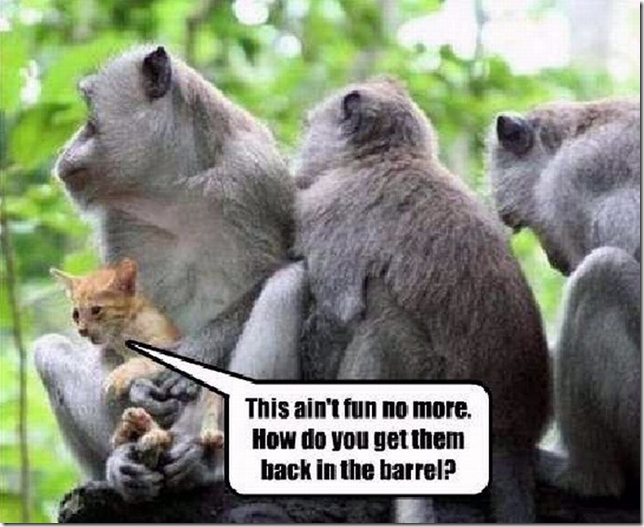 This ain't fun on more.  How do you get them back in the barrel?