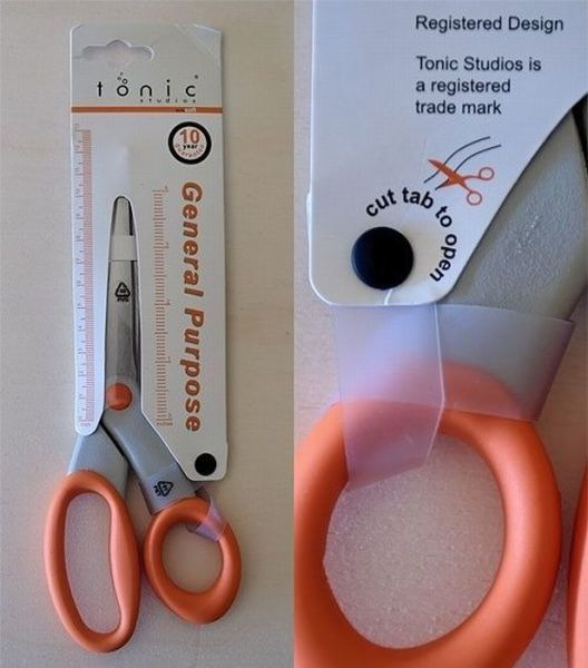 More funny labels on consumer goods 2 Cut to open package instructions