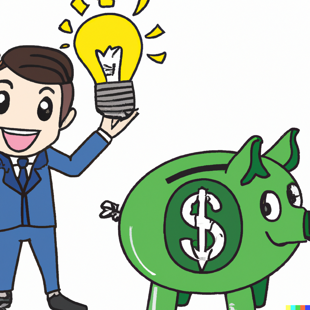 DALL·E 2022 10 04 12.40.27 money business cartoon