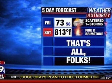 End of the world weather