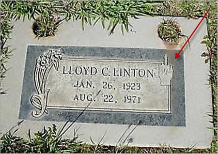 Look carefully - you see what that hand is doing on that tombstone?
