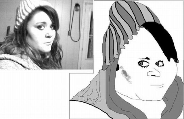 Artists trolls social network boards announcing sketch of girl's profile picture