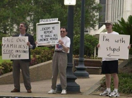 I'm with stupid sign
