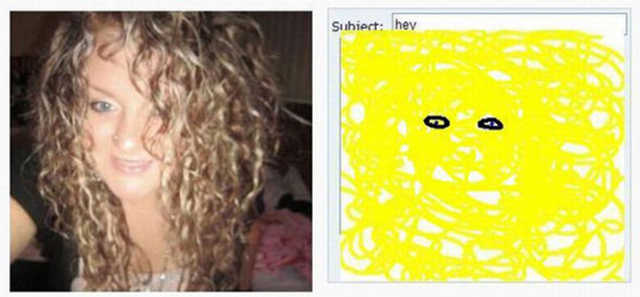 Blonde girl with lots of hair