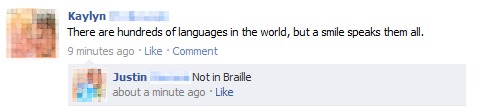 Not in Braille
