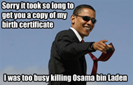 Obama - Sorry it took so long