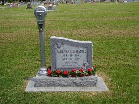 Time Expired - Parking meter tombstone