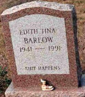 Shit happens tombstone