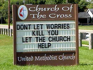 Funny billboards 4 Sign Church Kill You