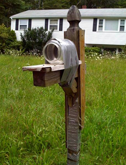 Soda pop bottle mailbox