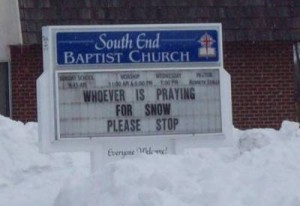 Stop Praying For Snow