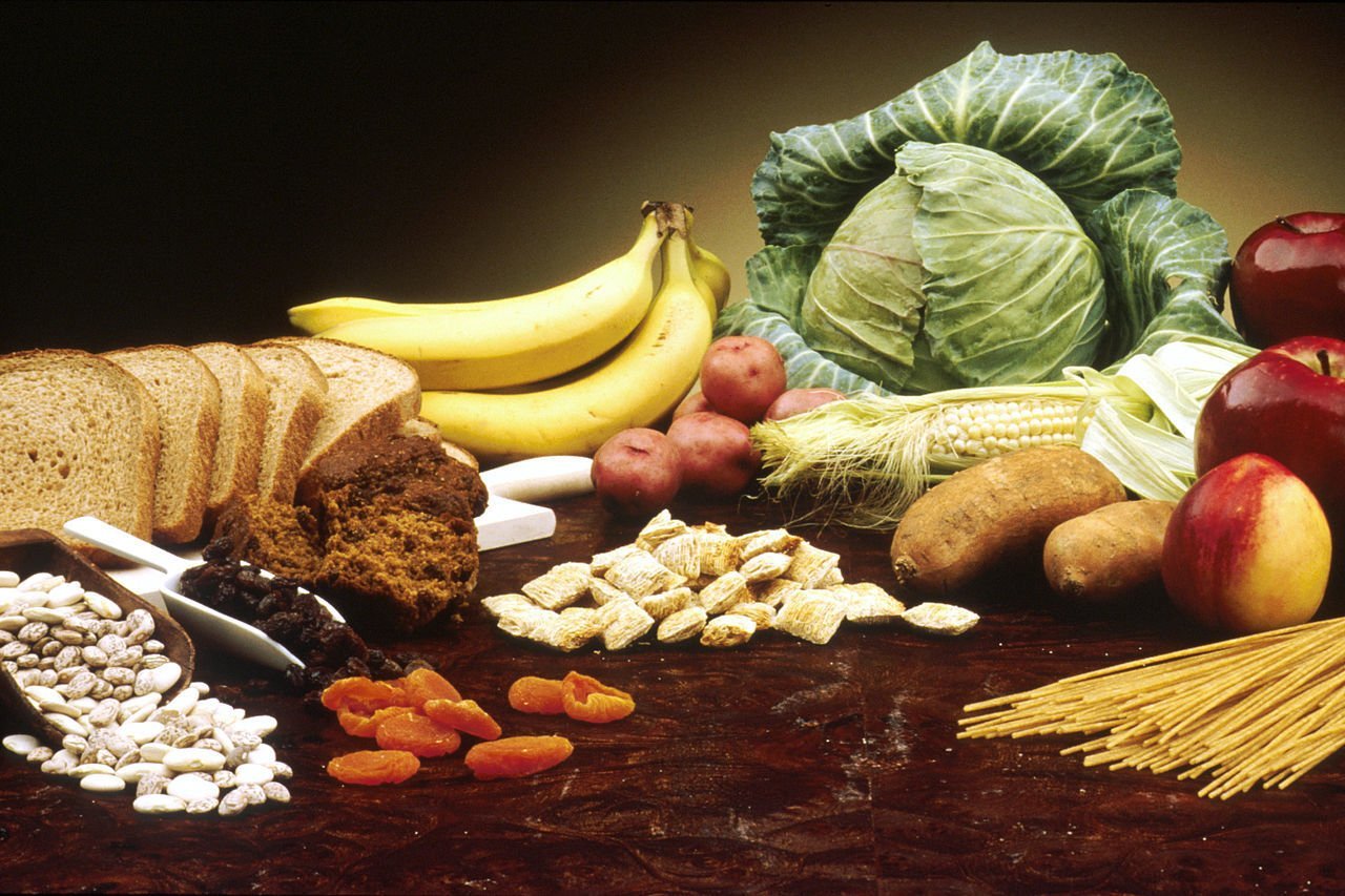 Good food fruits vegetables fiber grain