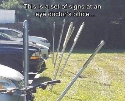 signs at eye doctor office 1