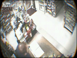 Pay no mind–just an everyday tiger walking through a convenience store