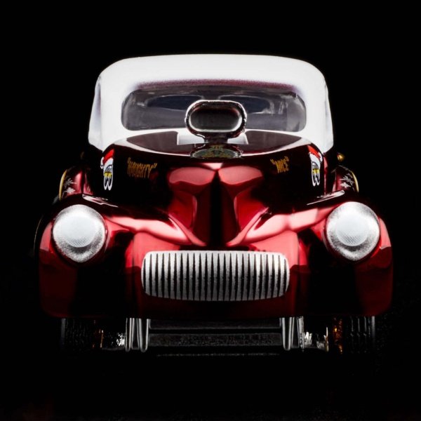 RLC Exclusive ’41 Willys Gasser Holiday Hot Wheels Car - front view