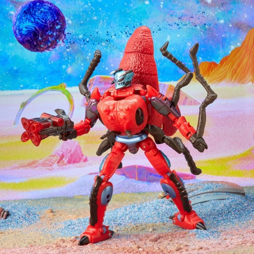 Transformers Generations Legacy Voyager Armada Predacon Inferno display with gun
