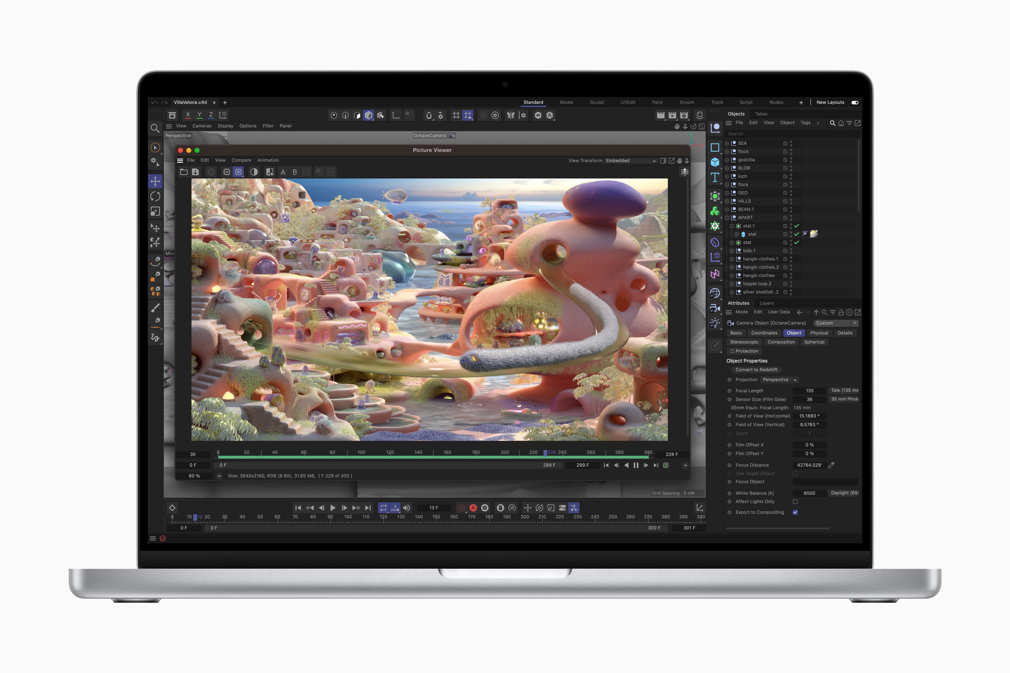 Apple MacBook Pro Cinema 4D 230117