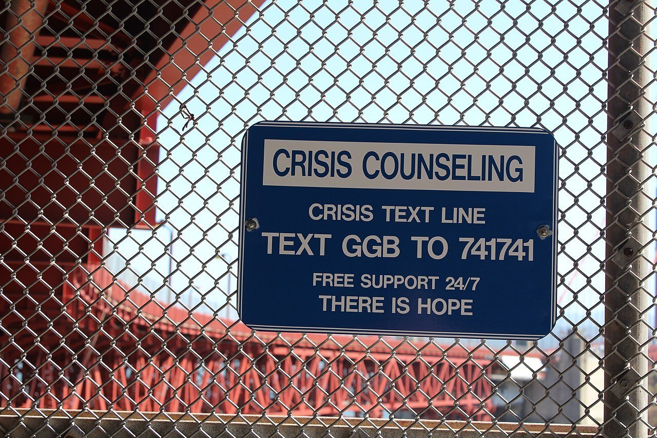 Youth suicide rates increased during the covid-19 pandemic, especially among males, american indians, and black youth. 1 Crisis Counseling sign posted on at Golden Gate Bridge to prevent suicides