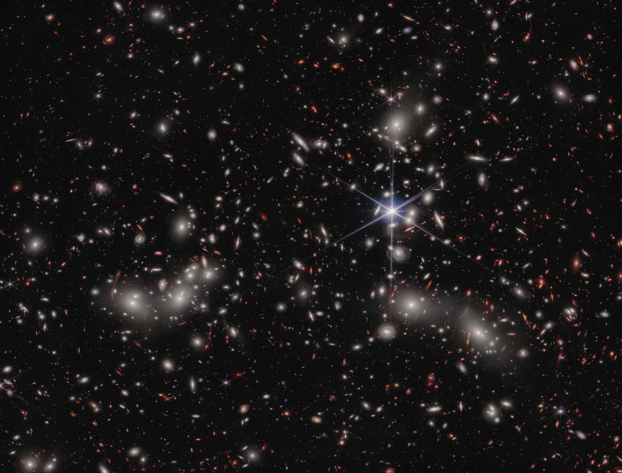 James Webb Telescope Pandora's Cluster NIRCam Image