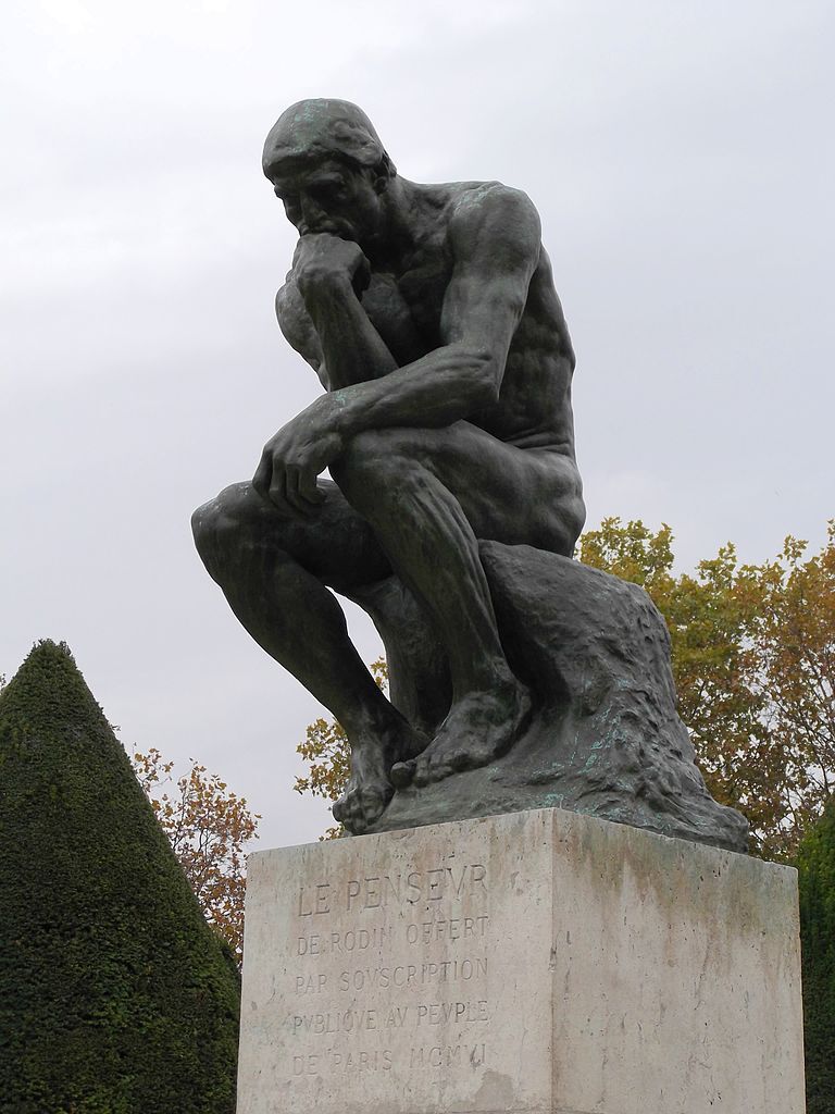 Thinker sculpture in Paris, France