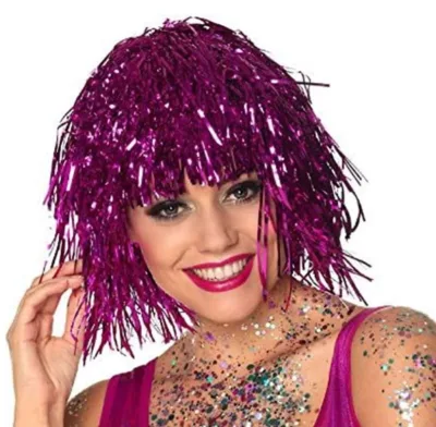 Tinsel hair wig sold by AliExpress
